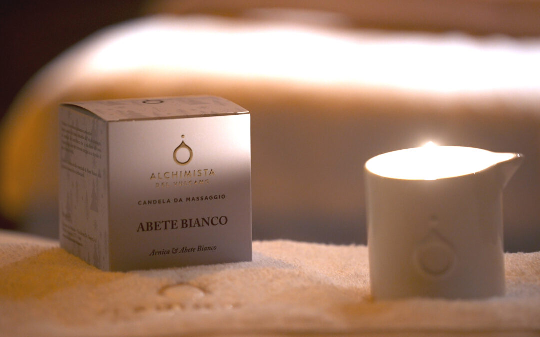 Candela da Massaggio Abete Bianco Alchimista del Vulcano